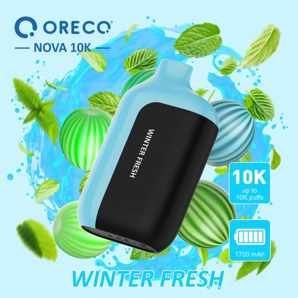 Oreco Nova 10000 Puffs Disposable Vape - Winter Fresh - Disposable Vape - Vapes Uae