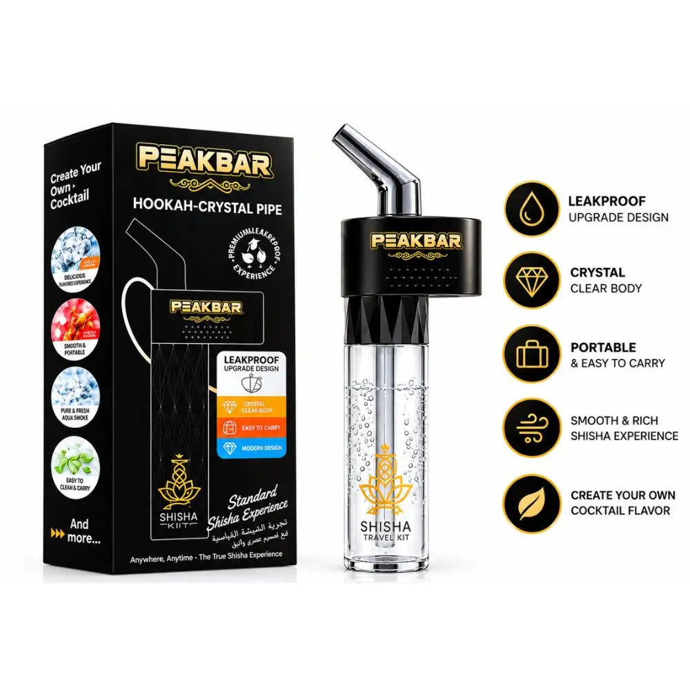 Peakbar Portable Hookah Crystal Pipe - Smoking Accessories - Vapes Uae