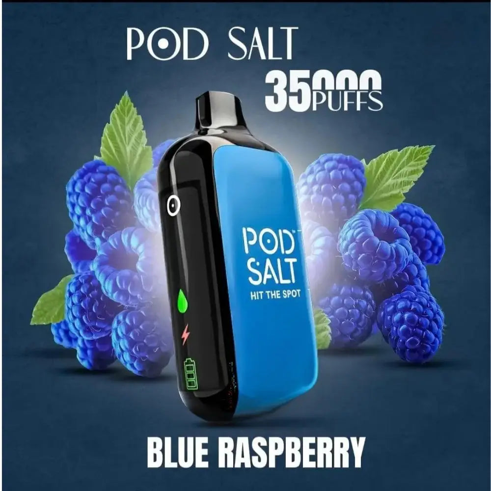 Pod Salt 35000 Puffs Disposable Vape - Blue Raspberry - Disposable Vape - Vapes Uae