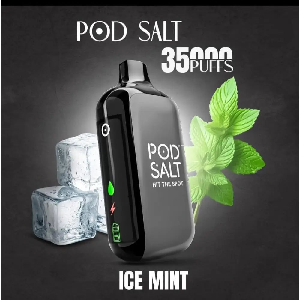 Pod Salt 35000 Puffs Disposable Vape - Iced Mint - Disposable Vape - Vapes Uae