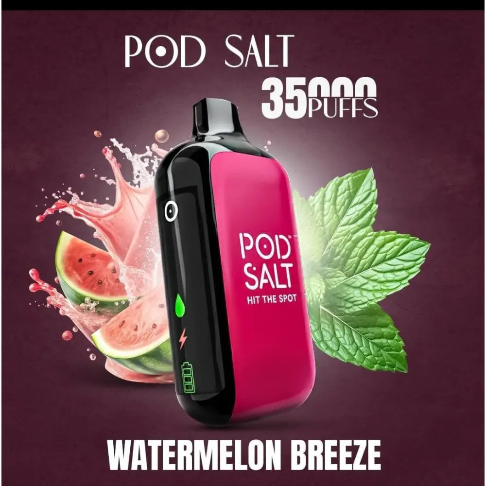 Pod Salt 35000 Puffs Disposable Vape - Watermelon Breeze - Disposable Vape - Vapes Uae