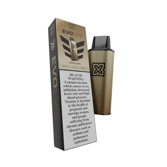 Pod Salt Evolve Pre-filled Pod System - Caffe Latte / 2% - Vape Device - Vapes Uae