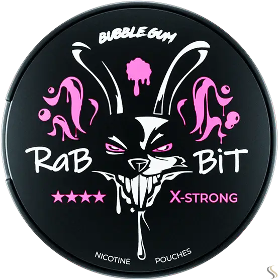 Rabbit Nicotine Pouches Bubble Gum / 50 Mg / Single Pack Nicotine Pouch Vapes Uae