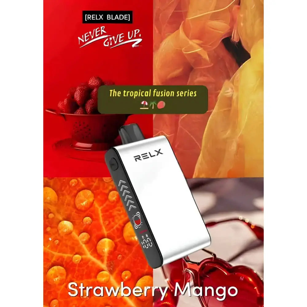 Relx Blade 50000 Puffs Disposable Vape - Strawberry Mango - Disposable Vape - Vapes Uae