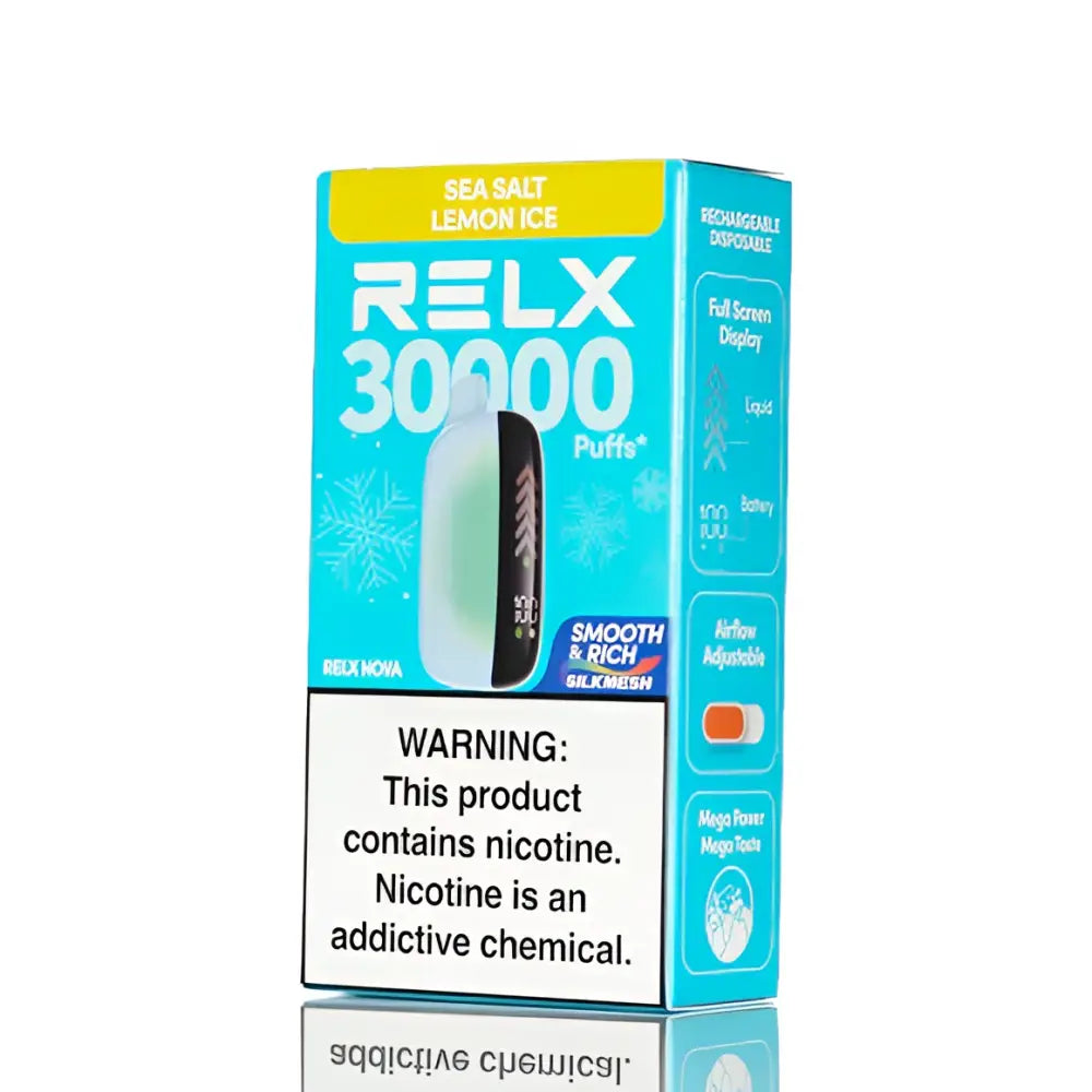 Relx Nova 30000 Puffs Disposable Vape - Sea Salt Lemon Ice - Disposable Vape - Vapes Uae