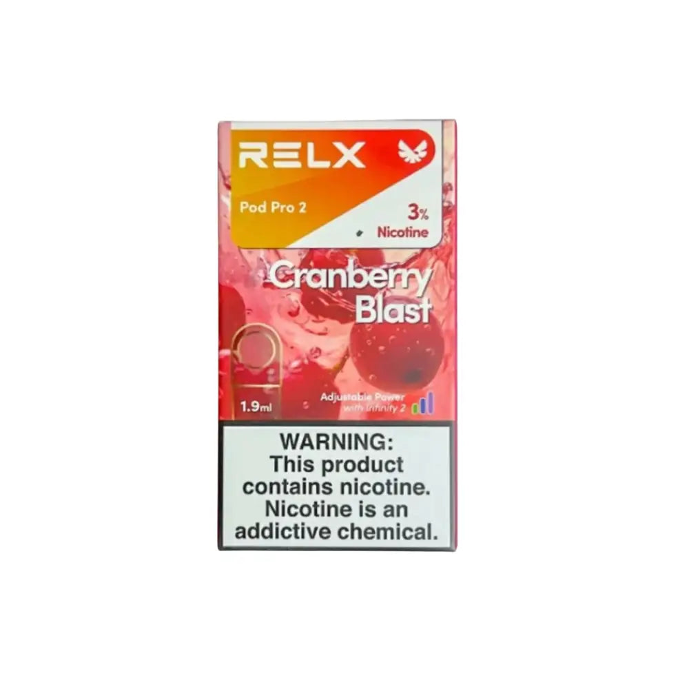 Relx Pod Pro 2 Prefilled Replacement Pod - Cranberry Blast 3% - Vape Devices - Vapes Uae