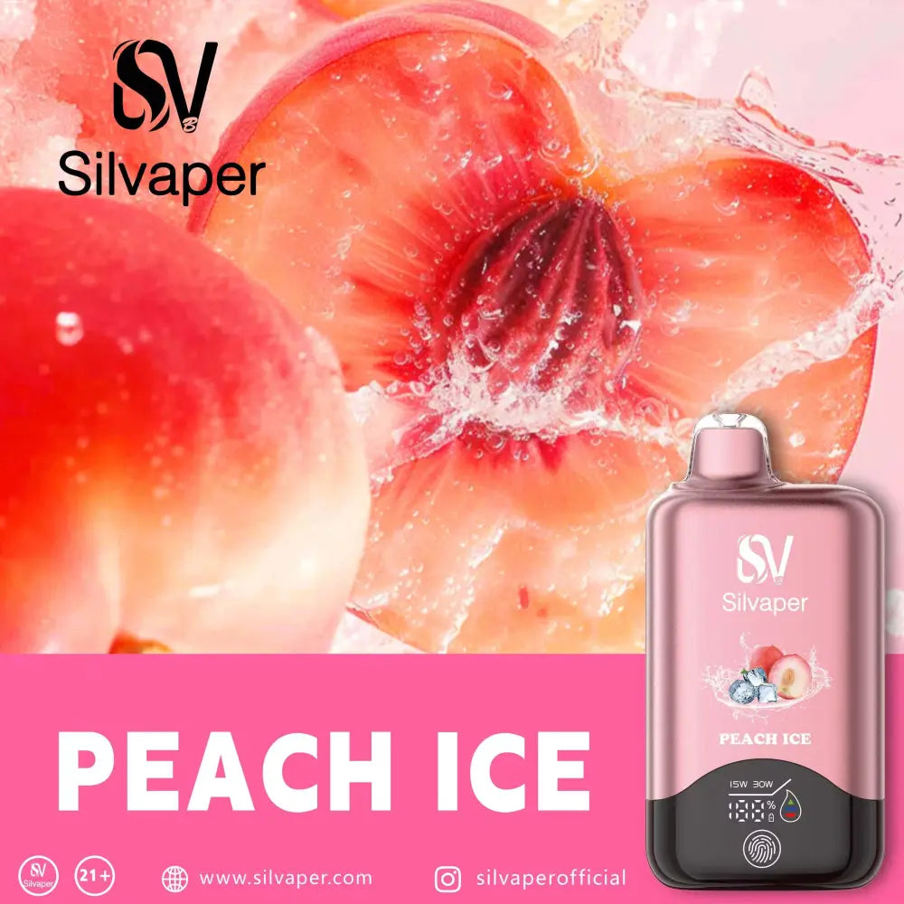 Silvaper 15000 Puffs Disposable Vape - Peach Ice - Disposable Vape - Vapes Uae