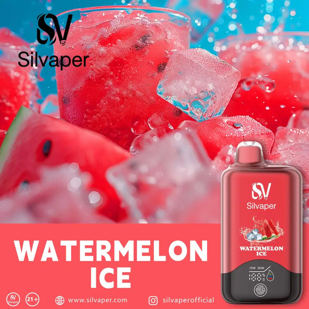 Silvaper 15000 Puffs Disposable Vape - Watermelon Ice - Disposable Vape - Vapes Uae