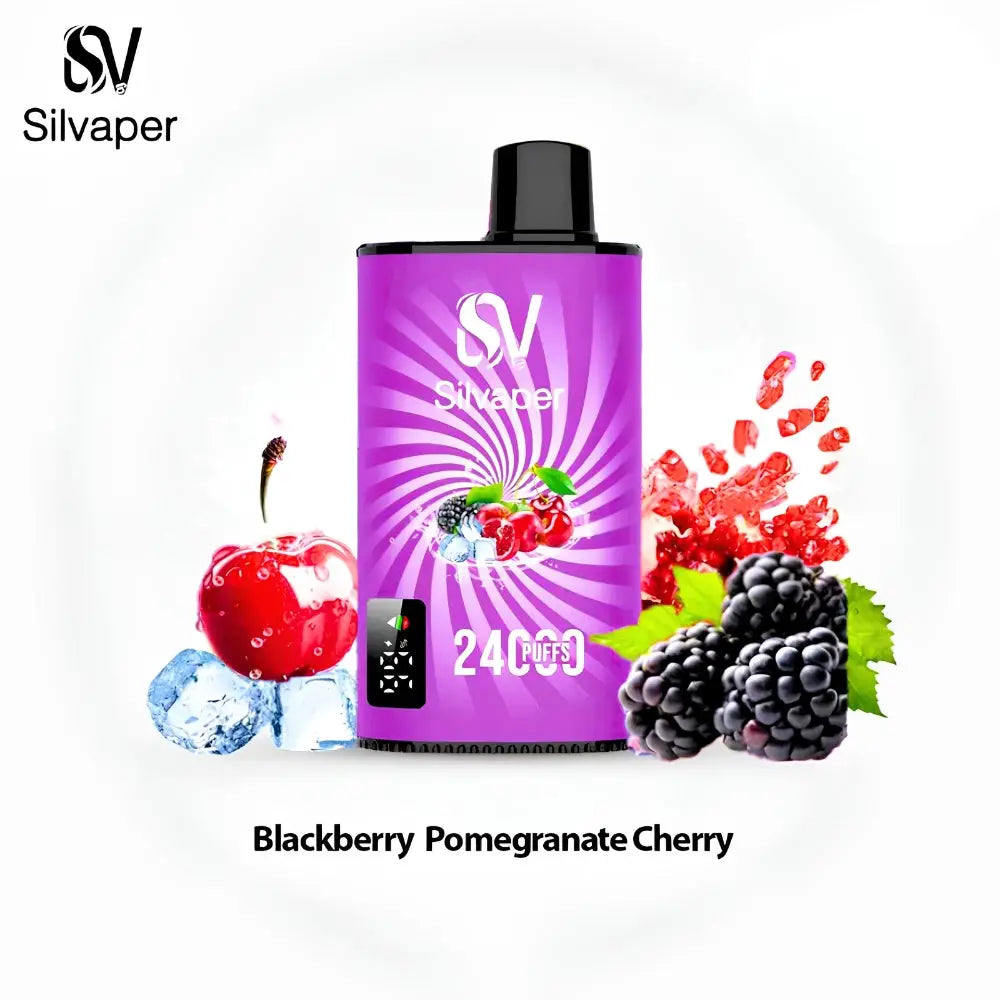 Silvaper 24000 Puffs Disposable Vape - Blackberry Pomegranate Cherry - Disposable Vape - Vapes Uae