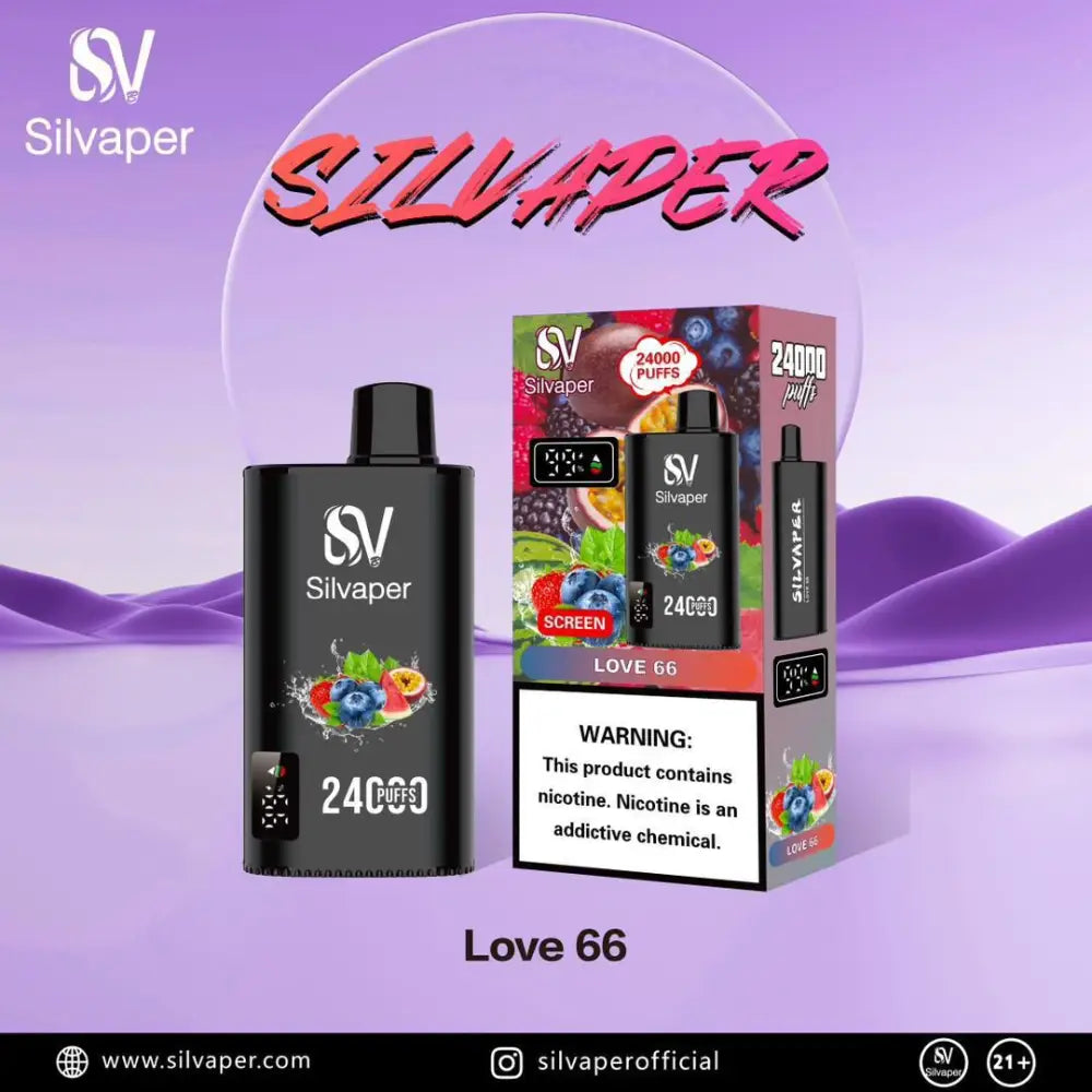 Silvaper 24000 Puffs Disposable Vape - Love 66 - Disposable Vape - Vapes Uae