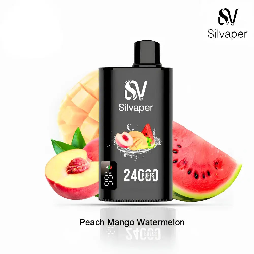 Silvaper 24000 Puffs Disposable Vape - Mango Peach Watermelon - Disposable Vape - Vapes Uae