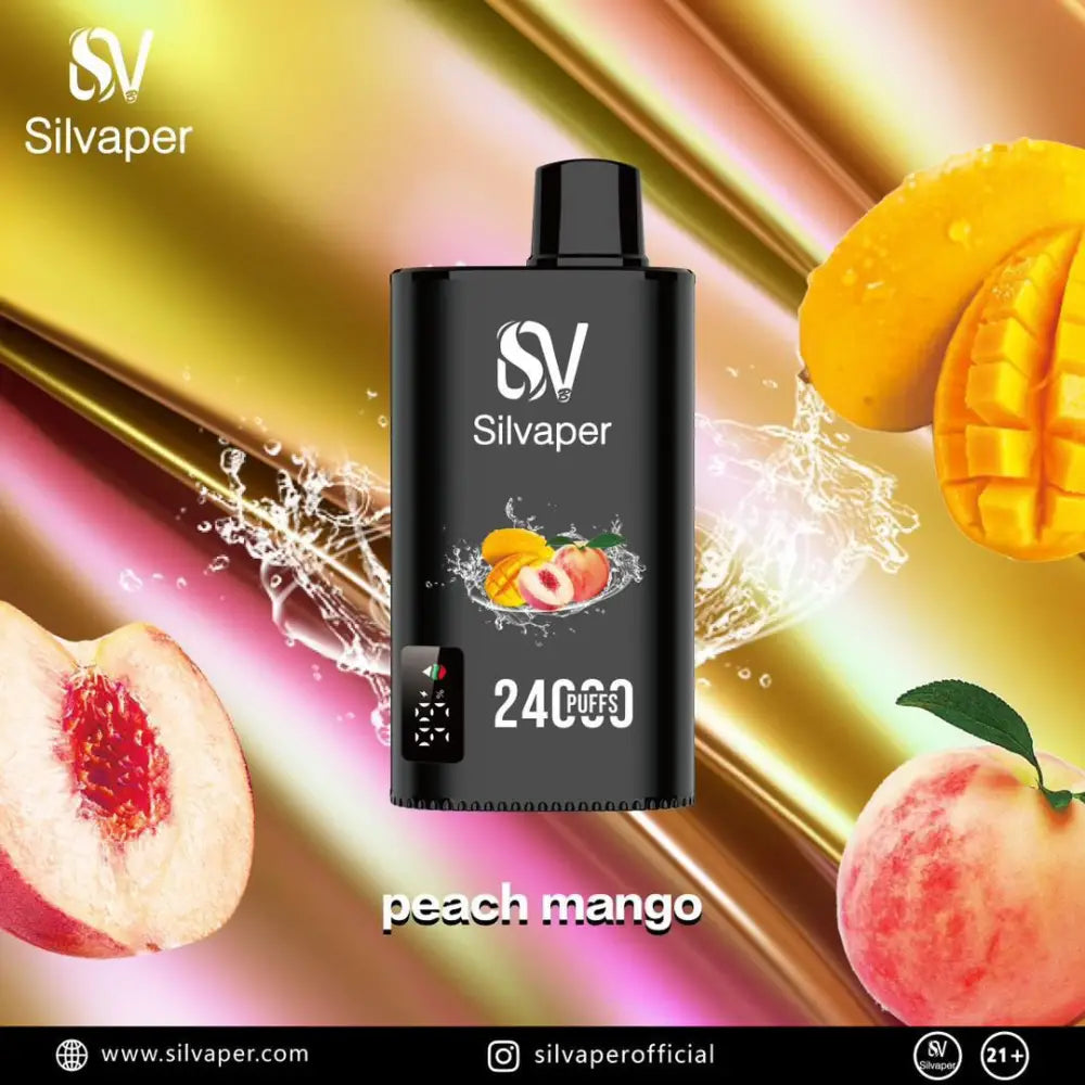 Silvaper 24000 Puffs Disposable Vape - Peach Mango - Disposable Vape - Vapes Uae