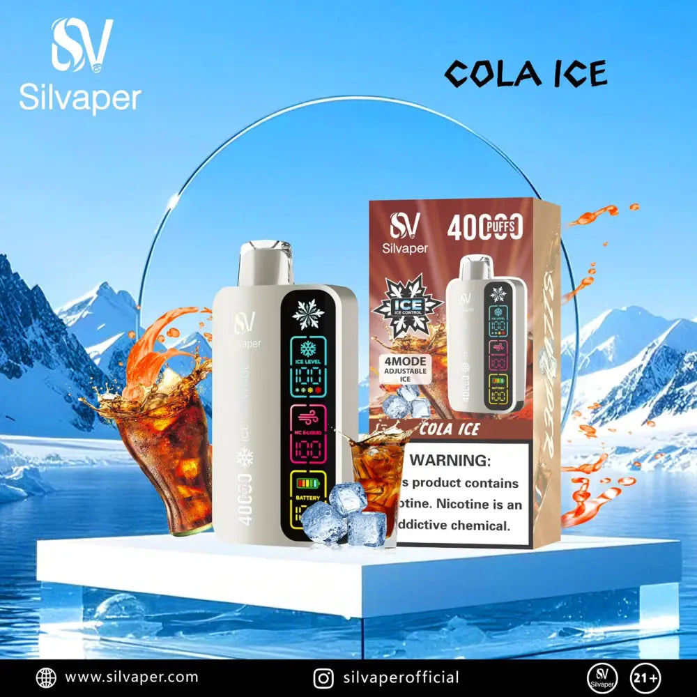 Silvaper 40000 Puffs Disposable Vape - Cola Ice - Disposable Vape - Vapes Uae