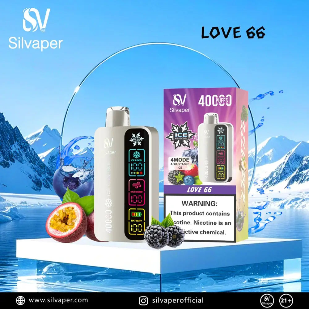 Silvaper 40000 Puffs Disposable Vape - Love 66 - Disposable Vape - Vapes Uae
