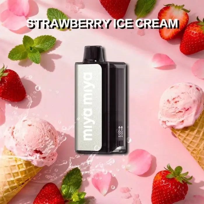 Silvaper Miya Miya 75000 Puffs Disposable Vape - Strawbery Ice Cream - Disposable Vape - Vapes Uae