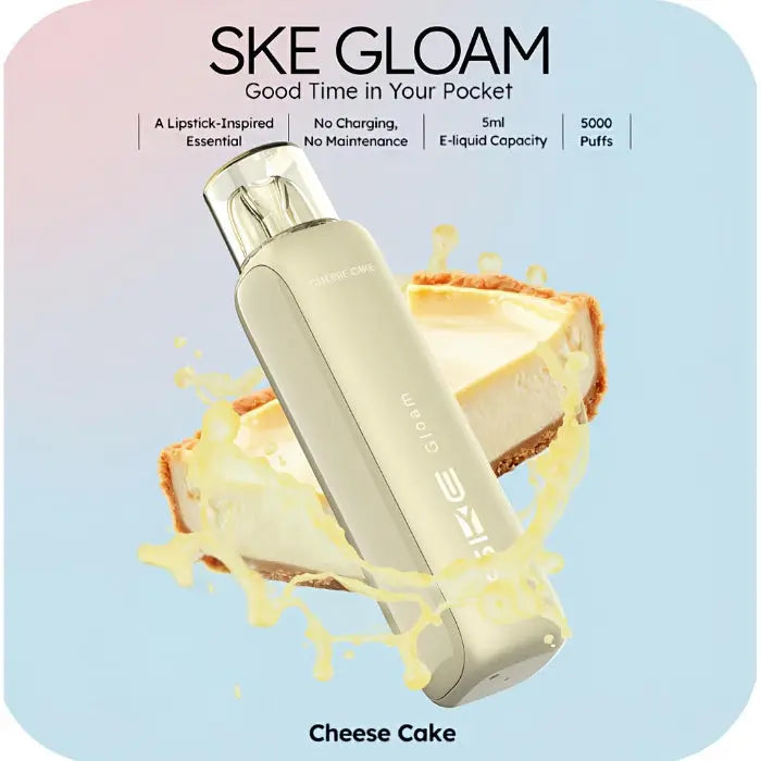 Ske Gloam 5000 Puffs Disposable Vape - Cheese Cake - Disposable Vape - Vapes Uae
