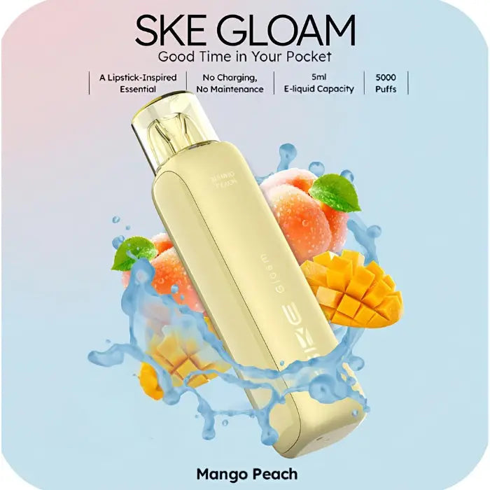 Ske Gloam 5000 Puffs Disposable Vape - Mango Peach - Disposable Vape - Vapes Uae