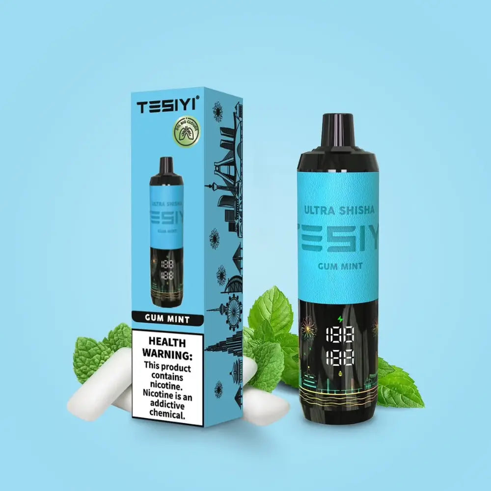 Tesiyi Ultra Shisha 35000 Puffs Disposable Vape - Gum Mint - Disposable Vape - Vapes Uae