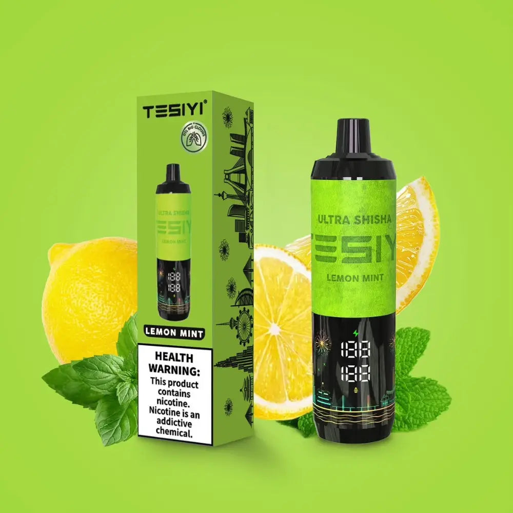 Tesiyi Ultra Shisha 35000 Puffs Disposable Vape - Lemon Mint - Disposable Vape - Vapes Uae