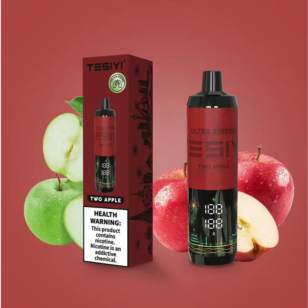 Tesiyi Ultra Shisha 35000 Puffs Disposable Vape - Two Apple - Disposable Vape - Vapes Uae
