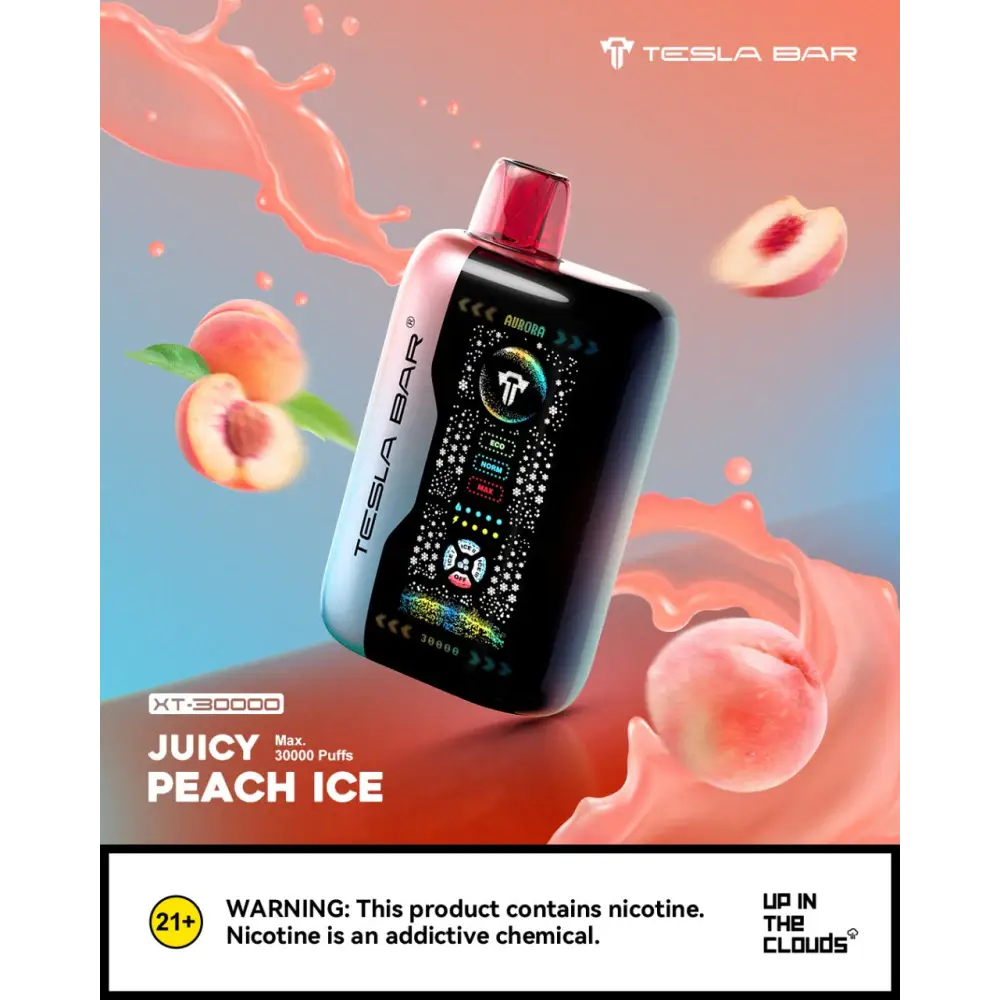Tesla Bar Xt 30000 Puffs Disposable Vape - Juicy Peach Ice - Disposable Vape - Vapes Uae