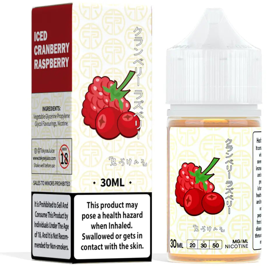 Tokyo Classic Series 30ml Eliquid - Iced Cranberry Raspberry / 50mg (5% ) - E-liquid - Vapes Uae