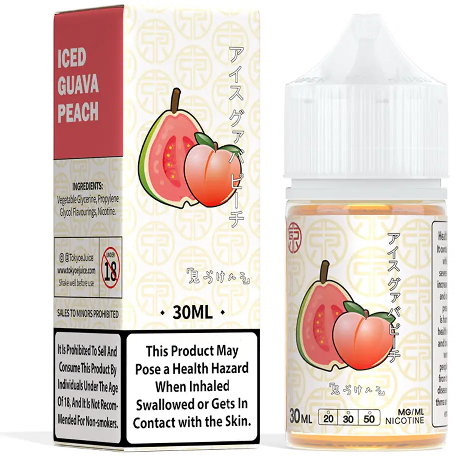 Tokyo Classic Series 30ml Eliquid - Iced Guava Peach / 50mg (5% ) - E-liquid - Vapes Uae