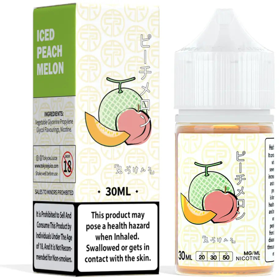 Tokyo Classic Series 30ml Eliquid - Iced Peach Melon / 50mg (5% ) - E-liquid - Vapes Uae
