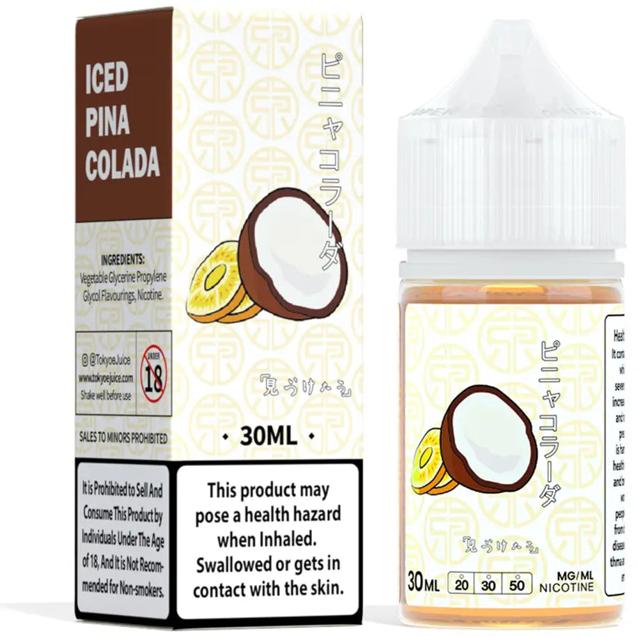 Tokyo Classic Series 30ml Eliquid - Iced Pinacolada / 50mg (5% ) - E-liquid - Vapes Uae