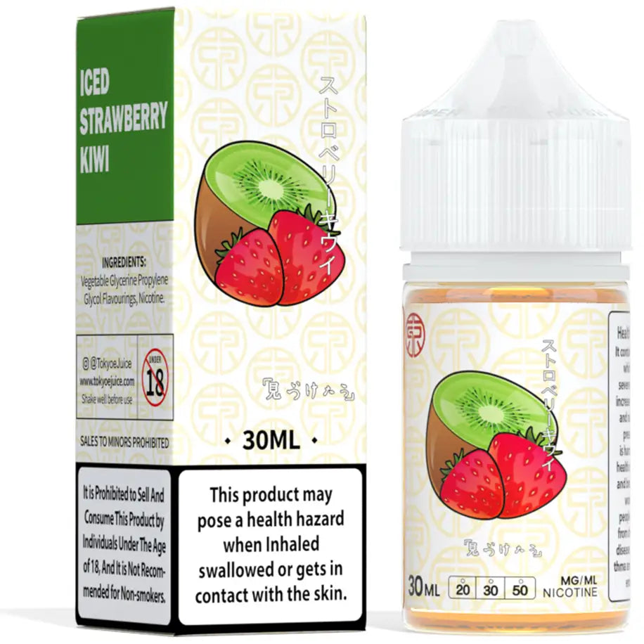 Tokyo Classic Series 30ml Eliquid - Iced Strawberry Kiwi / 50mg (5% ) - E-liquid - Vapes Uae