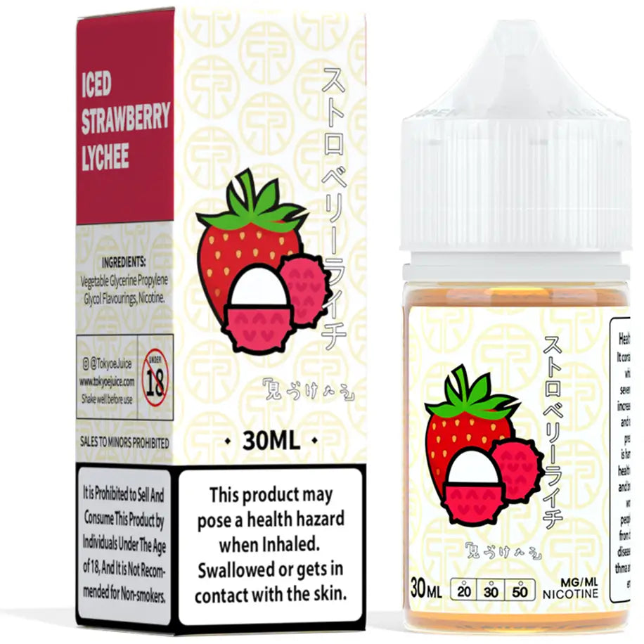 Tokyo Classic Series 30ml Eliquid - Iced Strawberry Lychee / 50mg (5% ) - E-liquid - Vapes Uae
