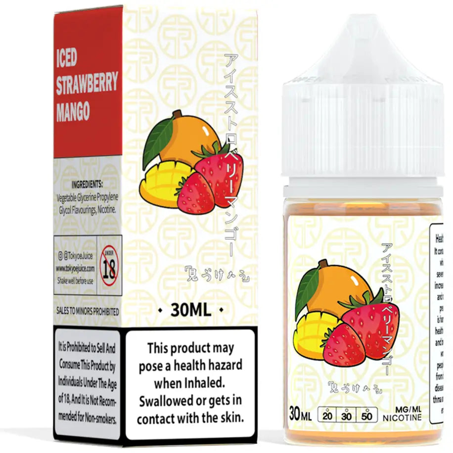 Tokyo Classic Series 30ml Eliquid - Iced Strawberry Mango / 50mg (5% ) - E-liquid - Vapes Uae