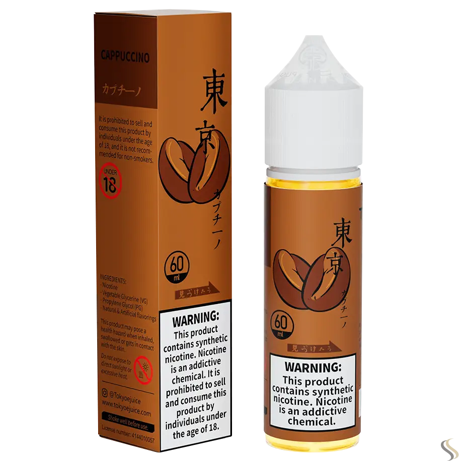 Tokyo Classic Series 60ml Vape Juice - Cappuccino / 50mg (5% ) - E-liquid - Vapes Uae