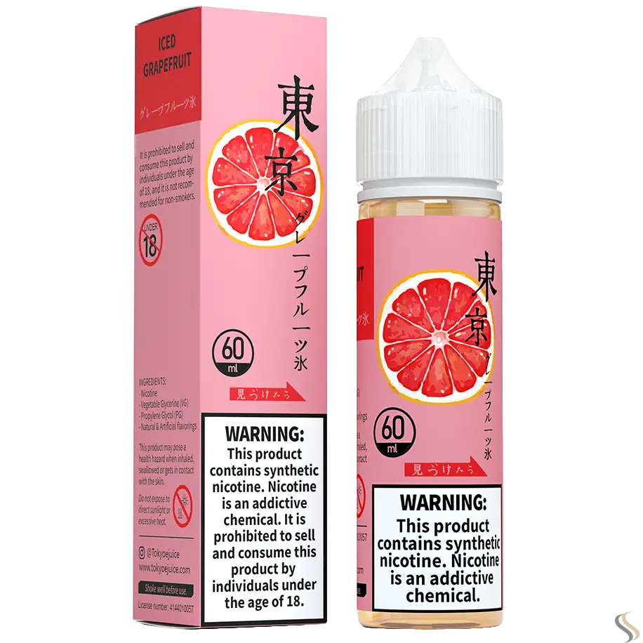 Tokyo Classic Series 60ml Vape Juice - Iced Grape Fruit / 50mg (5% ) - E-liquid - Vapes Uae