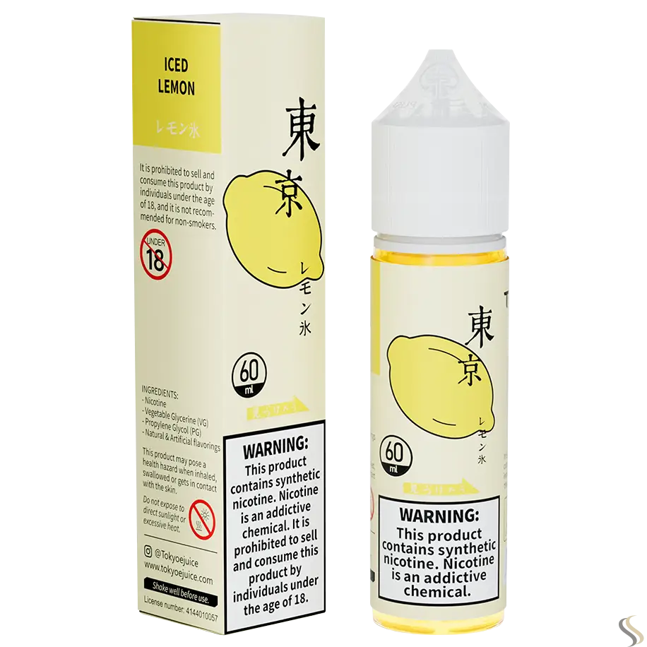 Tokyo Classic Series 60ml Vape Juice - Iced Lemon / 50mg (5% ) - E-liquid - Vapes Uae