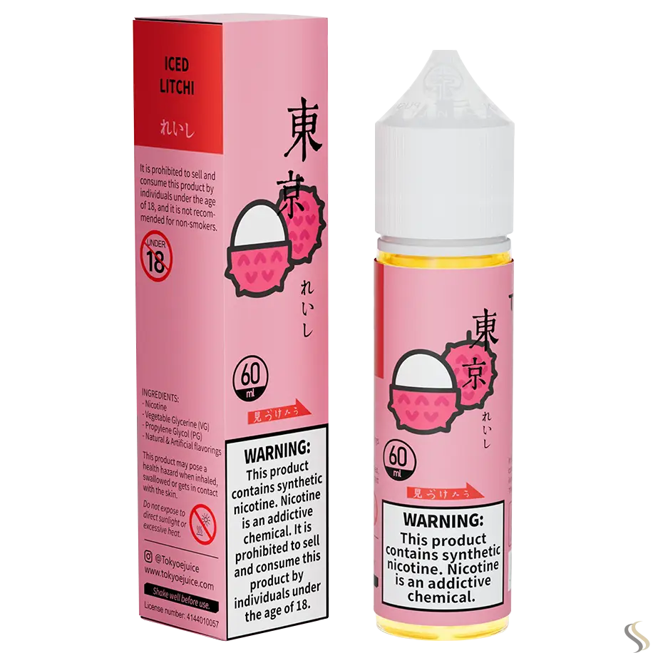 Tokyo Classic Series 60ml Vape Juice - Iced Litchi / 50mg (5% ) - E-liquid - Vapes Uae