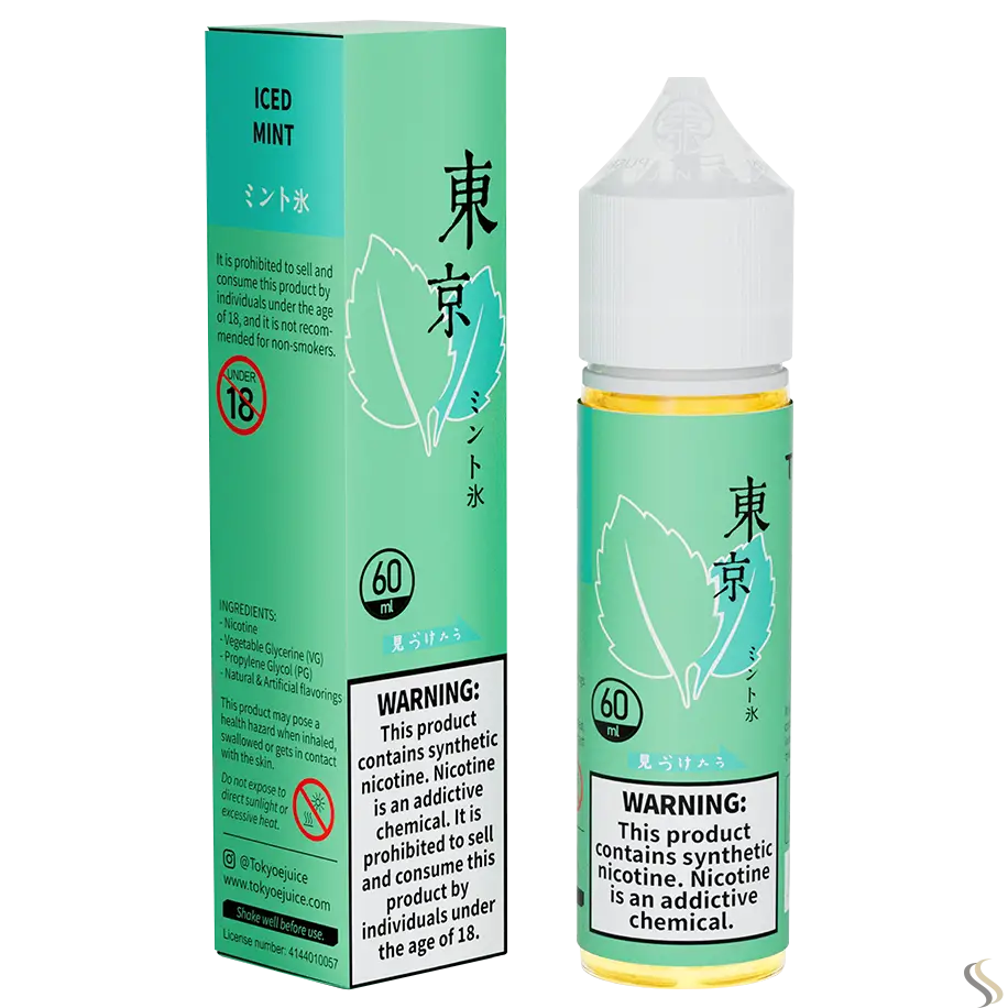 Tokyo Classic Series 60ml Vape Juice - Iced Mint / 50mg (5% ) - E-liquid - Vapes Uae