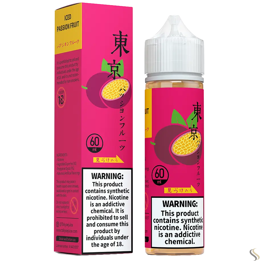 Tokyo Classic Series 60ml Vape Juice - Iced Passion Fruit / 50mg (5% ) - E-liquid - Vapes Uae