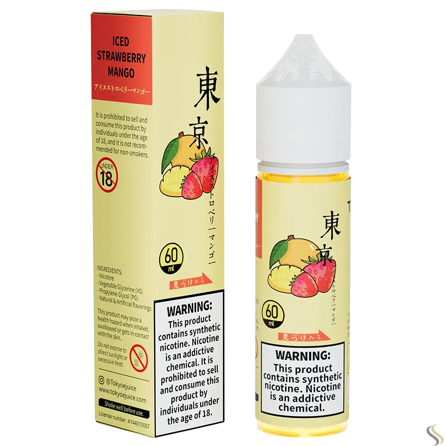 Tokyo Classic Series 60ml Vape Juice - Iced Strawberry Mango / 50mg (5% ) - E-liquid - Vapes Uae