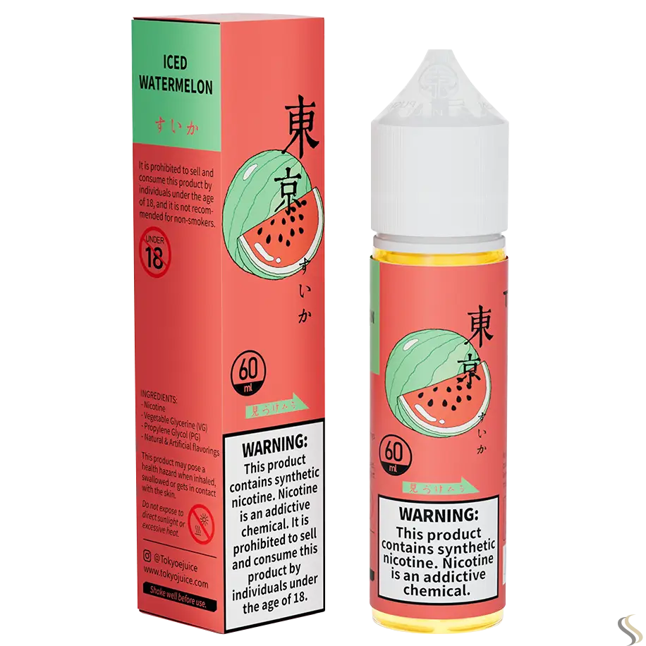 Tokyo Classic Series 60ml Vape Juice - Iced Watermelon / 50mg (5% ) - E-liquid - Vapes Uae