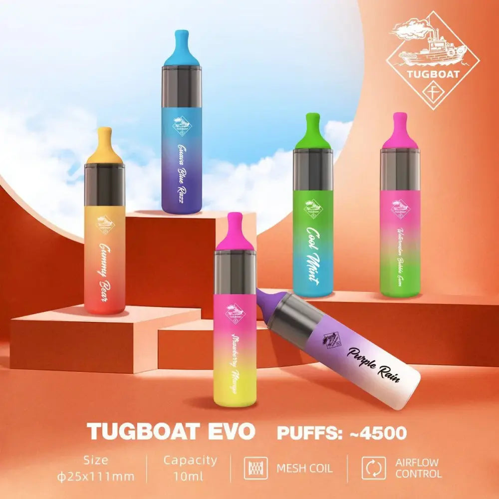 Tugboat Evo 4500 Puffs Disposable Vape - Pink Menthol / 50mg (5% ) - Disposable Vape - Vapes Uae