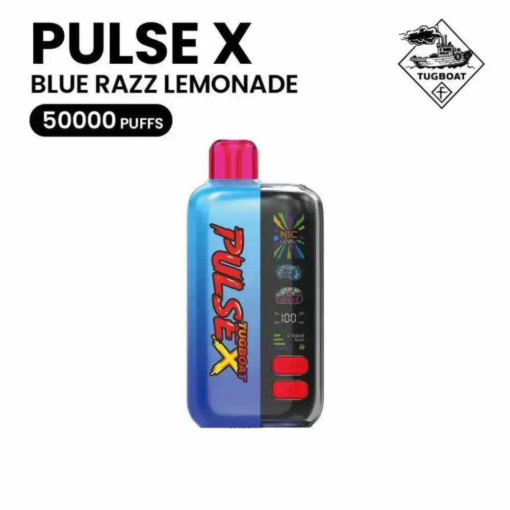 Tugboat Pulse x 50000 Puffs Disposable Vape - Blue Razz Lemonade - Disposable Vape - Vapes Uae
