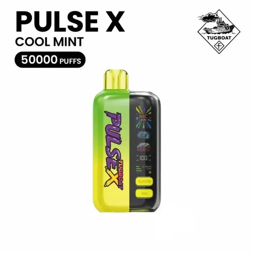 Tugboat Pulse x 50000 Puffs Disposable Vape - Cool Mint - Disposable Vape - Vapes Uae