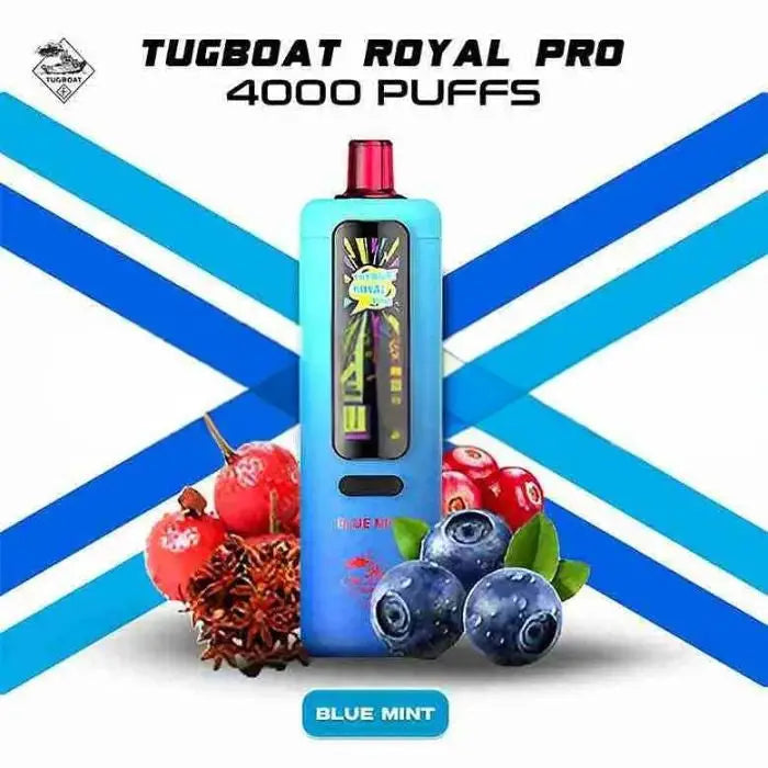 Tugboat Royal Pro 40000 Puffs Disposable Vape - Blue Mint - Disposable Vape - Vapes Uae