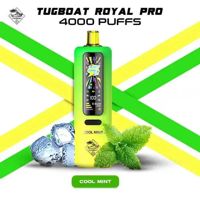 Tugboat Royal Pro 40000 Puffs Disposable Vape - Cool Mint - Disposable Vape - Vapes Uae