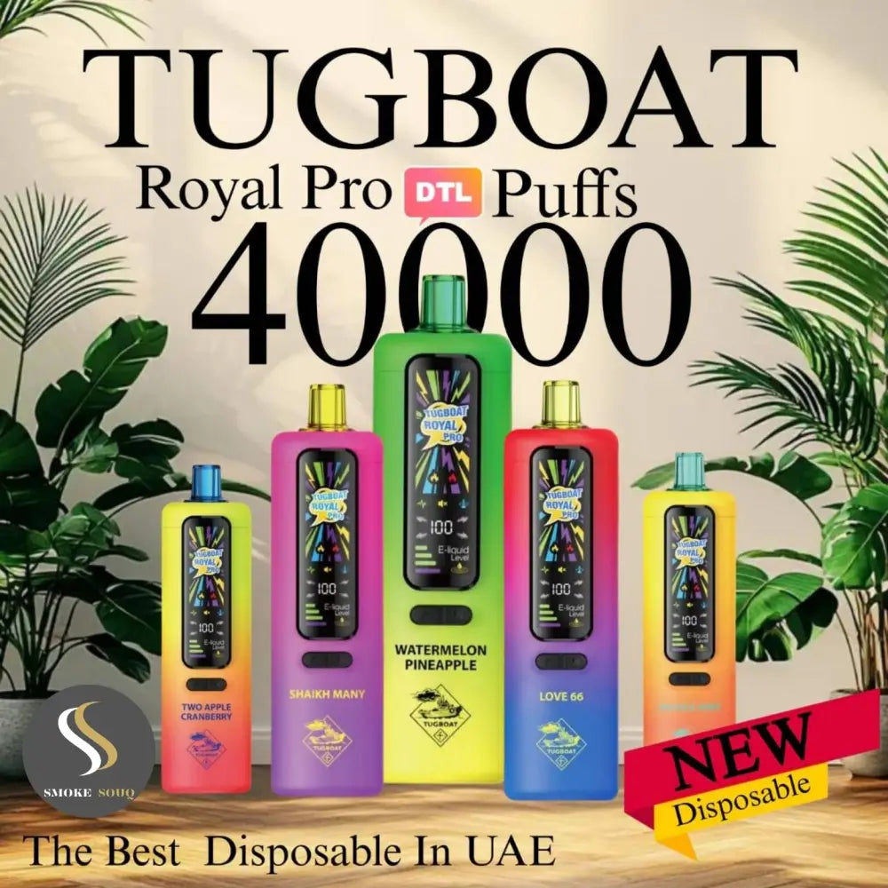 Tugboat Royal Pro 40000 Puffs Disposable Vape - Love 66 - Disposable Vape - Vapes Uae