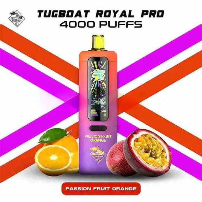 Tugboat Royal Pro 40000 Puffs Disposable Vape - Passion Fruit Orange - Disposable Vape - Vapes Uae
