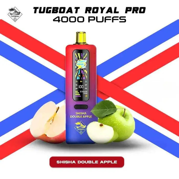 Tugboat Royal Pro 40000 Puffs Disposable Vape - Shisha Double Apple - Disposable Vape - Vapes Uae