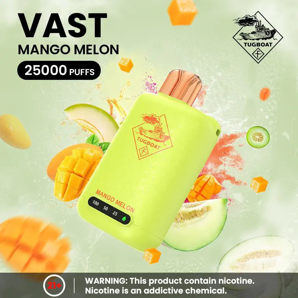Tugboat Vast 25000 Puffs Disposable Vape - Mango Melon - Disposable Vape - Vapes Uae