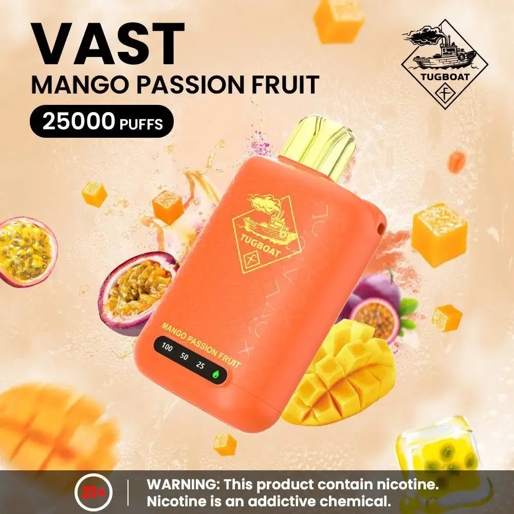 Tugboat Vast 25000 Puffs Disposable Vape - Mango Passion Fruit - Disposable Vape - Vapes Uae